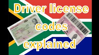 Driver license codes explained [upl. by Odraode]