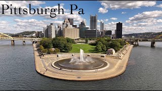 Drone footage of Pittsburgh on a beautiful day D24016 [upl. by Otila741]