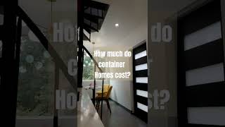 How much do container homes cost containerhome shippingcontainerhomes tinyhouse affordable [upl. by Aratnahs]