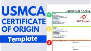 How to Create a USMCA Certificate of Origin Form [upl. by Narod]