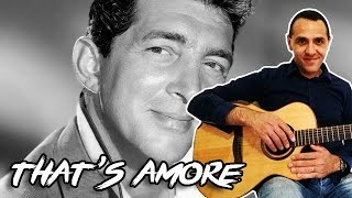 Thats Amore  Dean Martin  Easy Guitar Lesson [upl. by Job]