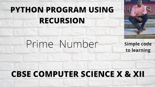 2 Python Program to Find if a Number is Prime or Not Prime Using Recursion Hindi [upl. by Assirehs]