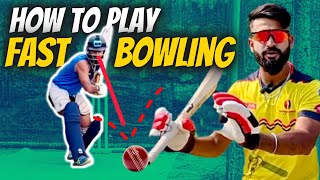 How to Play FAST BOWLING in Cricket  5 LIFE Changing TIPS by IPL Coach🔥🔥 How to Play PACE Bowling✅ [upl. by Lebasile]