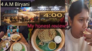 4 AM biryani Housur biryani box on Sunday271024 [upl. by Killie]