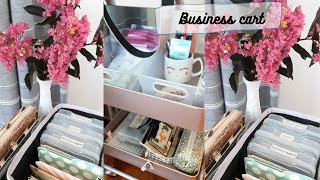 How I Keep My Little Craft Business Organize  The Set Up And Supplies All In One Movable Cart [upl. by Tranquada]