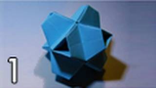 Origami Truncated Stellated Octahedron Folding Instructions  Part One [upl. by Ilaw]