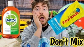 Fevikwik vs Dettol Experiment MrBeast Apnawarrior [upl. by Naujahs736]