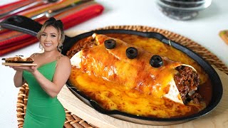 HOW TO MAKE TACO BELLS ENCHIRITO at home BUT BETTER Taco Bell Could Never smothered burrito [upl. by Attalie]