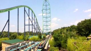 Kingda Ka  456ft  128mph Roller Coaster [upl. by Dorette449]