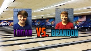 Logan vs Brandon1142017 bowling competition [upl. by Iey]