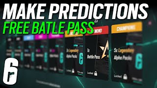 Make Predictions amp Get FREE Battle Pass  6News  Tom Clancys Rainbow Six Siege [upl. by Anneuq]