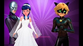 Miraculous Ladybug Hawk Moth and Marinette wedding New Episode 2017 [upl. by Kinna]