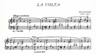 William Byrd  La Volta for Harpsichord audiosheet music [upl. by Alaikim931]