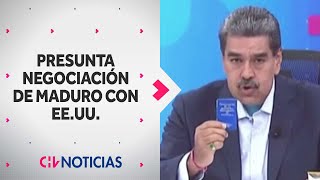 Estados Unidos estaría negociando AMNISTÍA CON MADURO para que deje el poder en Venezuela [upl. by Loats]