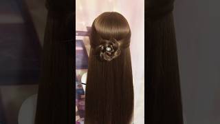 Easy Ros shape hairstyle 🌹 shorts hairstyle hairtutorial [upl. by Fernas]