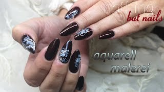 aquarell malerei nailart naildesign nothing but nails [upl. by Saxe]