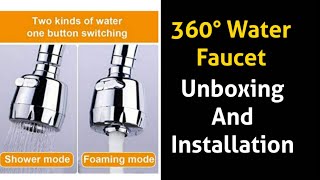 360° Water Saving Faucet Nozzle  Perfect Tap Attachment  With Extension or Without  Shower Cap [upl. by Vickie918]