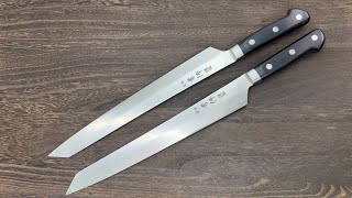 Sakai Takayuki Grand Chef Kiritsuke Yanagiba 300mm for Left amp Right Handed [upl. by Mello]