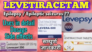 Levetiracetam 500 mg  Levesam tablets  Levepsy tablets uses dosage side effects [upl. by Acimad]