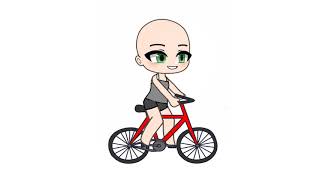 Cycling Animation  Gacha StuClub [upl. by Qifahs]