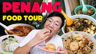 EATING NONSTOP in PENANG Malaysia  George Town Food Tour [upl. by Baalman558]