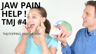 TMJ Exercises 4  Jaw Popping Clicking Cracking and Pain Relief [upl. by Trillbee]