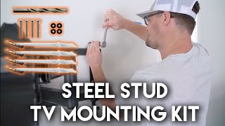 Mount your TV on Steel Studs with this Kit [upl. by Alfred674]