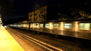 BMT Subway R68A B Express RETURNS and R160 Q Local at Avenue H  NIGHT [upl. by Elletsirhc]