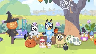 Bluey Halloween candy party in backyard 🍬 05 [upl. by Ariay363]