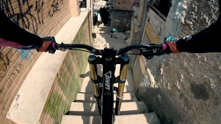 Steep Urban Mountain Biking Down a Rio Favela  Filip Polcs POV [upl. by Monda]