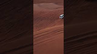 Desert Mirage Top View of a Car Navigating the Sands [upl. by Mode]