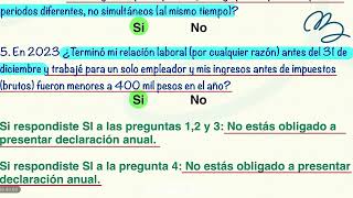 Soy asalariadoa ¿Estoy obligadoa a presentar declaración anual 2023 [upl. by Fan]