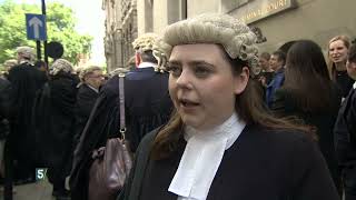 Barristers strike over row about pay and working conditions  5 News [upl. by Jilly]