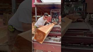 Red cedar Cut Into 6x6x8 For a Back Porch  Cooks AC36 sawmill [upl. by Kowalski211]