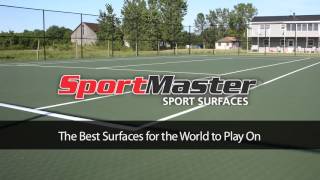 Tennis Court Coatings Available at SealMaster [upl. by Sirref]