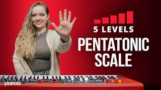 5 Levels Of The Pentatonic Scale⚡️ Piano Lesson ft Jemma Heigis [upl. by Onig612]