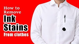 How to remove ink stains from clothes  Completely remove ink stains from clothes [upl. by Arimlede199]