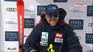 AUDI FIS Ski World Cup  Mens downhill  Aspen USA March 4 2023 weareskiing atomic Highlights [upl. by Neelhtak]