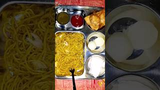 breakfast food foodie samosa chaomin rasgulla chaina milkcake song breakfastrecipe [upl. by Decima971]