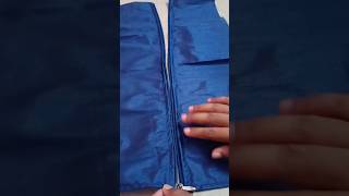 How to attache jacket zipsewing shorts viral tailaringtips sewingtips [upl. by Nnyre919]