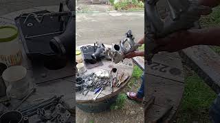 makapal na ang carbon maninoywhite cleaning maninoywhite mitsubishistrada [upl. by Nnaul546]