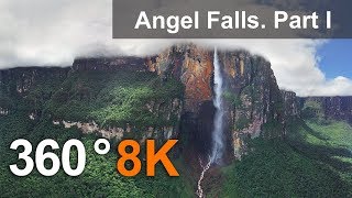 360° Angel Falls Venezuela Part I Aerial 8K video [upl. by Dorian]