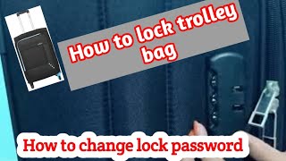 How to set Luggage Lock  safari trolley bag lock set  How to set safari trolley bag lock [upl. by Wheelwright]