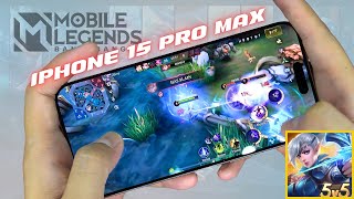 iPhone 15 Pro Max Mobile Legends Test Update With Battery Test MLBB [upl. by Kirsti]