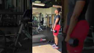 stiff deadlift with dumbbells great leg exercise for hamstrings [upl. by Johannessen483]