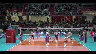 Danielle Cuttino  Galatasaray vs VakifBank Volleyball Highlights [upl. by Riocard262]