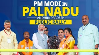 PM Modi Live  Public rally in Palnadu Andhra Pradesh  PM Modis speech Live [upl. by Bedelia]