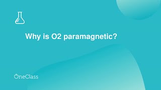 Why is O2 paramagnetic [upl. by Motteo]