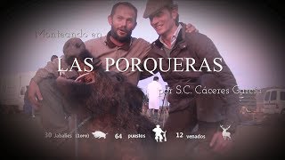 quotDE MONTERIA EN LAS PORQUERAS POR SERVICIOS CINEGETICOS CÁCERES GARCIA quot 20 DE ENERO DEL 2018 [upl. by Retloc733]