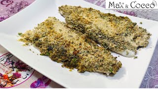 FILETTI di BRANZINO GRATINATI al FORNO con CAPPERI e OLIVE [upl. by Bourne997]